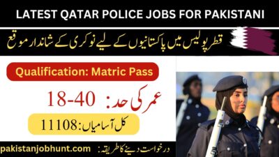 Qatar Police Jobs For Pakistani Apply Online