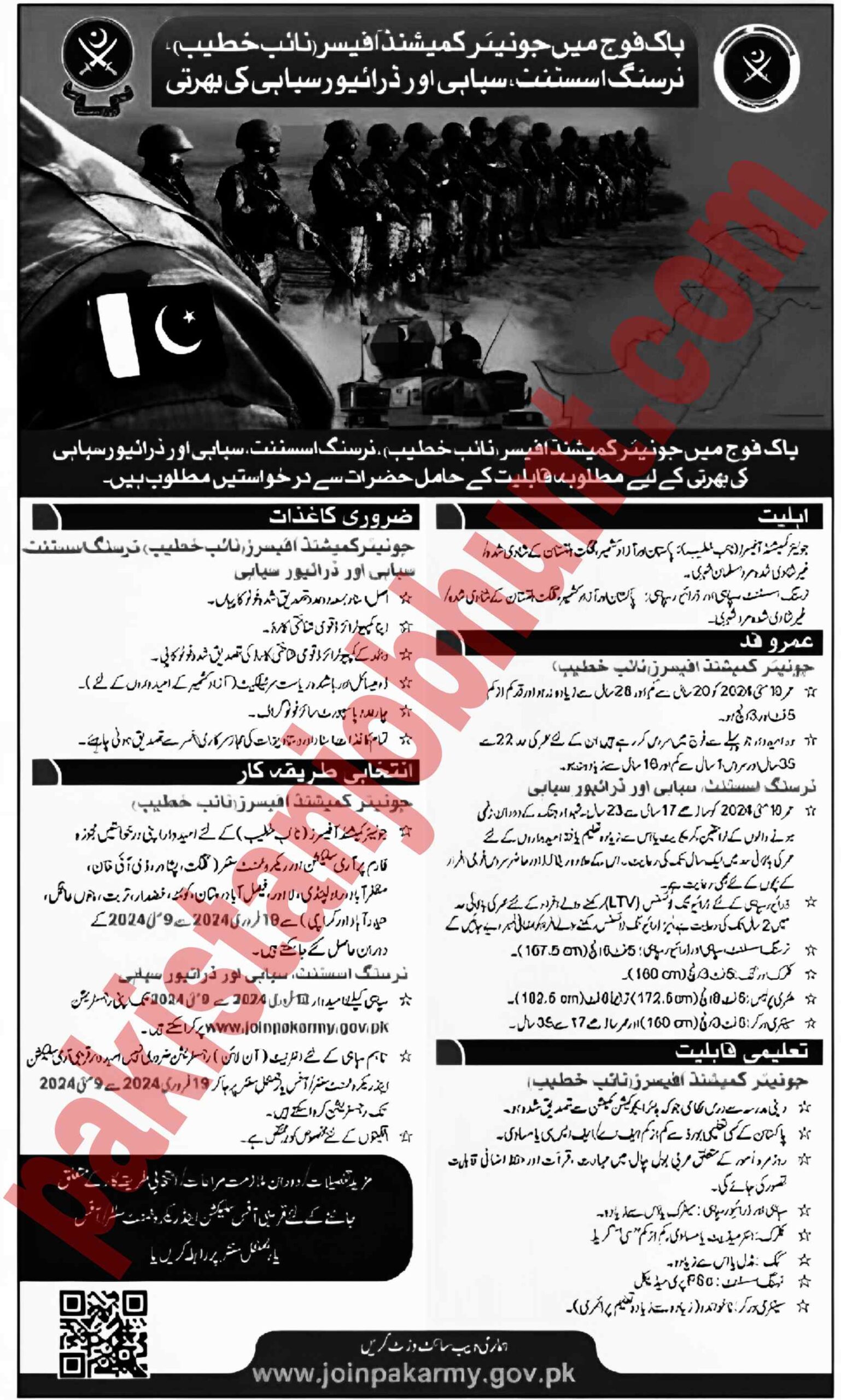 Join Pakistan Army New Jobs 2024- Pak Army Civilian Jobs