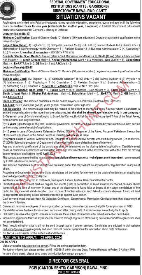 fg school jobs 2024