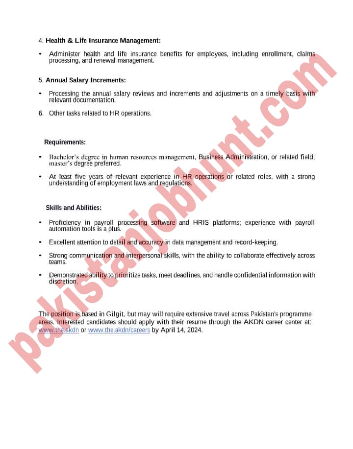 akdn pakistan jobs