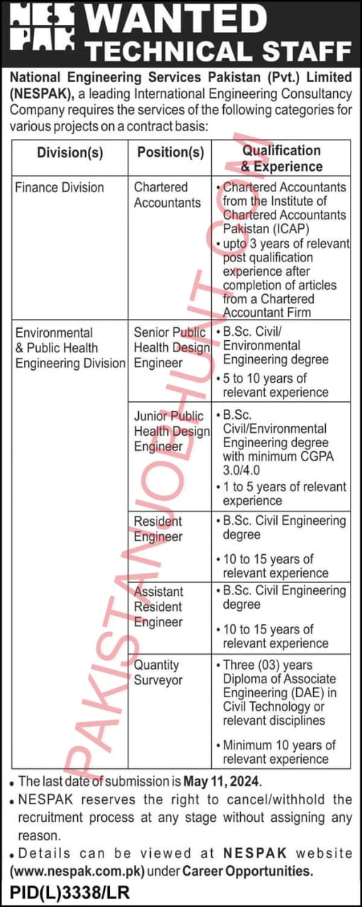 Nespak jobs discount